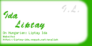 ida liptay business card